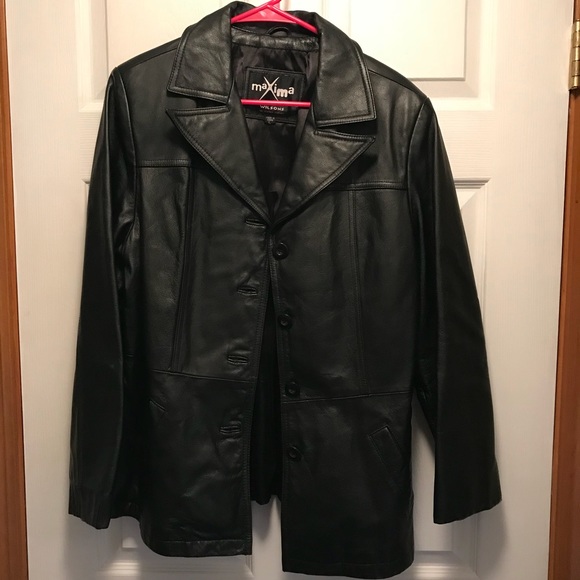 Wilsons Leather Other - Wilsons Leather Maxima Black Jacket Size Large